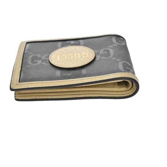 GUCCI GG Pattern Off The Grid Compact Wallet Canvas Leather Beige Gray 09EG261 - Picture 5 of 16